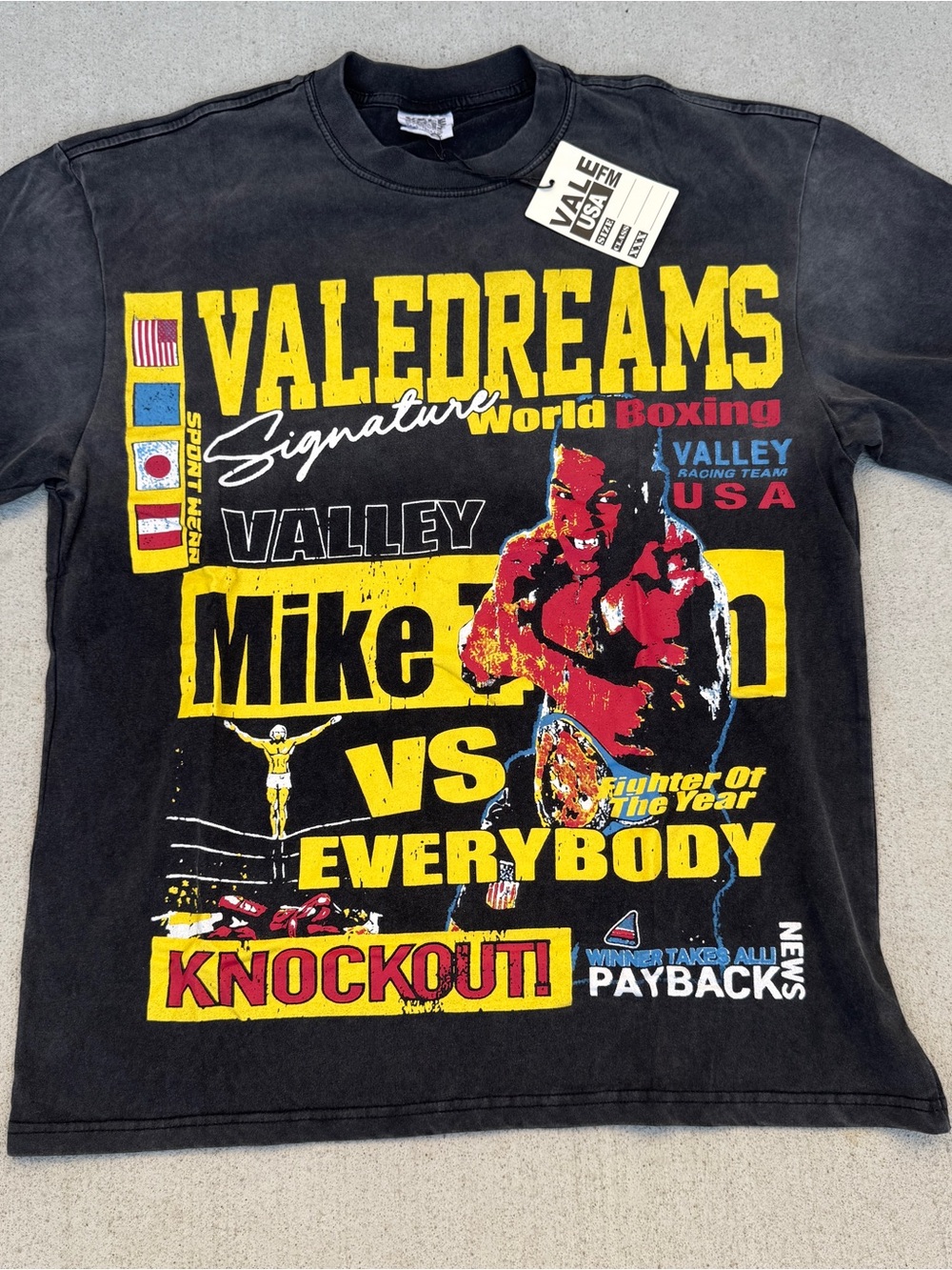 Valedreams Mike Tyson Graphic Tee - Black